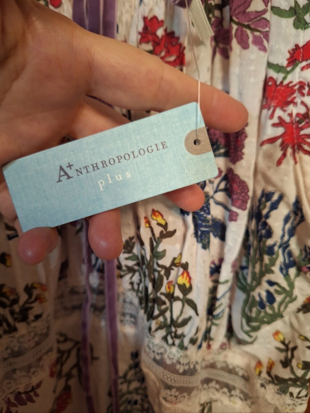 Anthropologie Mirabelle SLEEP Dress Maxi Semi-Sheer Floral Cap Sleeve 1X NWT - Picture 2 of 7